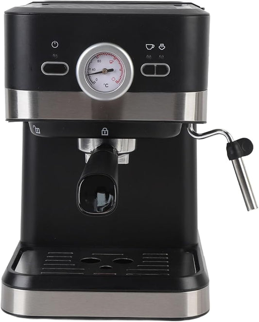Focket Machine, 20Bar 1050W Electric Coffee Maker, Coffee Machine with Removable 1.5L Water Tank Steam Wand for Cappuccino Latte Making At Home Office (US Plug 110V) by Focket