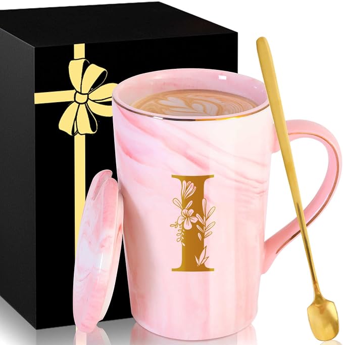 MNZZ Personalized Ceramic Coffee Mug with Lid Tea Cup Women Thank you Appreciation Gratitude Gifts Female Teacher End of Year School Bus Driver Nurse Pastor Team Mom Coach Guard Scout Leader Doctor,I by MNZZ