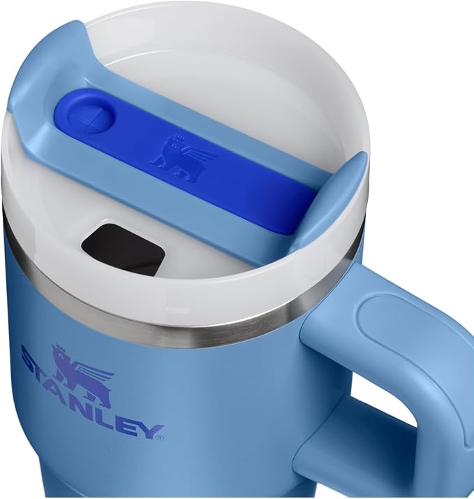 STANLEY Quencher H2.0 Flow State Tumbler, 20 oz, Blue Sky | Handle and Straw | 3-Position Lid | Cup Holder Compatible for Travel | Insulated Stainless Steel Cup | BPA-Free - Image 2