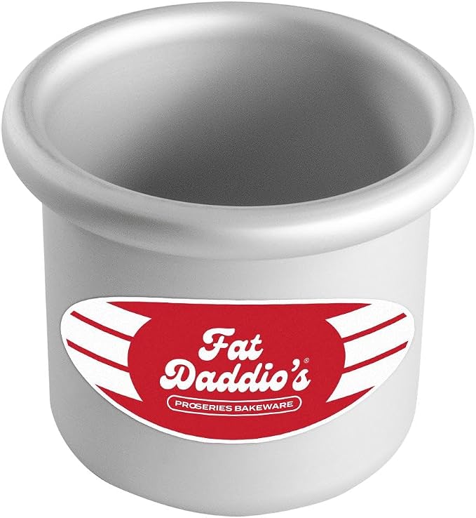 Fat Daddio's Round Cake Pan, 3 x 3 Inch, Silver by FatDaddios