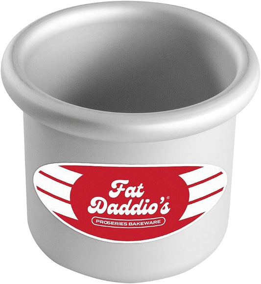 Fat Daddio's Round Cake Pan, 3 x 3 Inch, Silver by FatDaddios