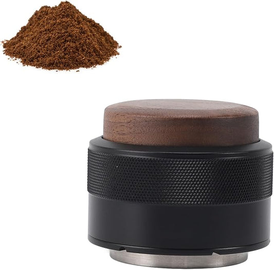 Coffee Distributor and Tamper, Dual Head Coffee Leveler Fits for Portafilter, Espresso Hand Tamper, Professional Adjustable Depth Espresso Hand Tamper(58mmblack)