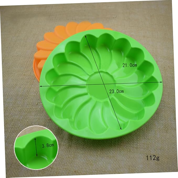Flower Shaped Cake Pan Set Large Silicone Baking Mold Non-stick Dishwasher Safe Random Color - Image 9
