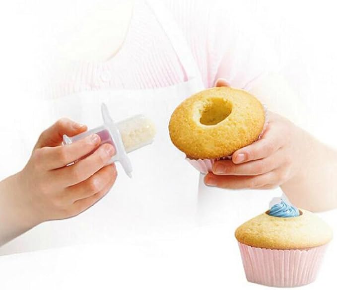 2pcs Cupcake Tools Muffin Cake Pastry Model Plunger Cutter Decorating Plastic Cake Digging Holes Device Filling - Cupcake Hole Punch - Image 7