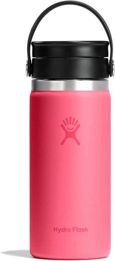 Hydro Flask Flex Sip Coffee Tumbler – Insulated Stainless Steel, Non Spill, Leak Proof Travel Coffee Cup 16 Oz Popstar Pink by Unknown