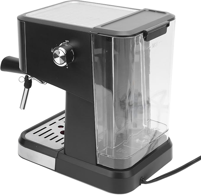 Semi Automatic Compact Coffee Machine 20 Bar Maker with Milk Frother Steam Wand, 1.5L Water Tank, Quick Preheat, 110V for Cappuccino Latte - Stainless Steel (US Plug 110V) - Image 3