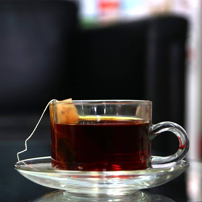 Clear Coffee Mug With Handle 6 oz, Glass Tea Latte Cappuccino Mug Set of 12 | Premium Clear Glass Coffee Cups, Tea Mugs for Hot & Cold Beverages, Perfect for Espresso, Latte, Cappuccino, Tea & More - Image 5