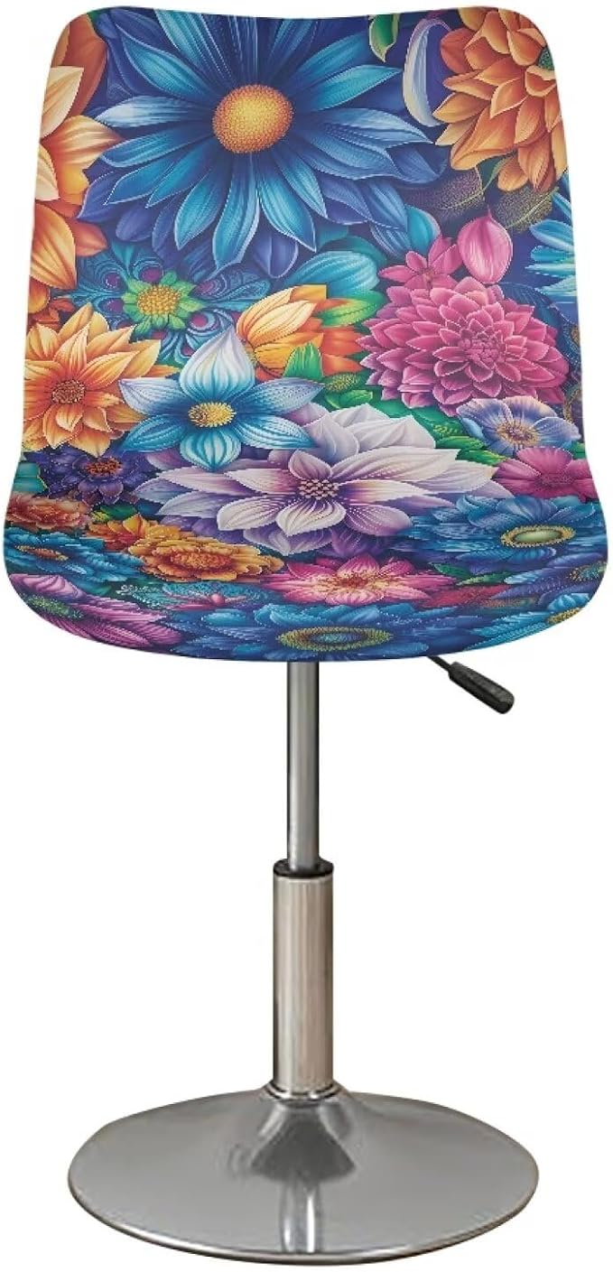 Bohemian Bar Chair Seat Covers for Dining Room Decorative Covers Set of 2 Soft Barstool Chair Seat Cushion Slipcovers - Image 2