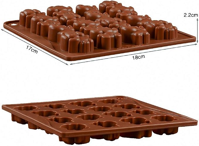 2 Pack Elephant Chocolate Candy Molds, Elephant Silicone Keto Fat Bombs Molds Mini Soap Crayon Melt Resin Mould Ice Cube Tray Baby Shower Party Favors Supplies - Image 4