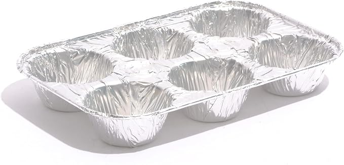 Waytiffer (10pack Muffin Pan 6-Cup Cupcake Aluminum Pans Favorite Muffin Tin Size for Baking Cupcakes Muffins and Mini Pies - Standard Size | Muffin Pan 6-Cup Cupcake Disposable Aluminum Pans Favorite Muffin Tin Size for Baking Cupcakes - Standard Size... - Image 4