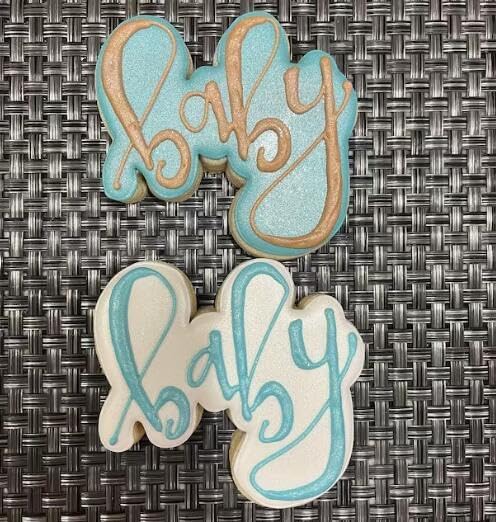 Baby Word Cookie Cutter-3.5 inch-Biscui Cookie Cutters Fondant Molds for Baby Shower