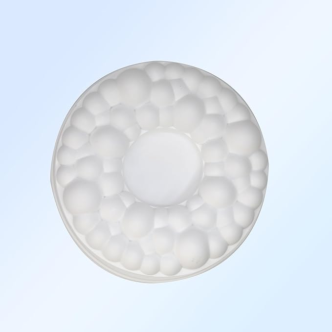 X-Haibei Big Bubbles Round Cake Pan - 9 Inch Hollow Silicone Mold for Gelatin, Jello, Pudding, Chocolate Baking - Heavy Duty & Flexible Design