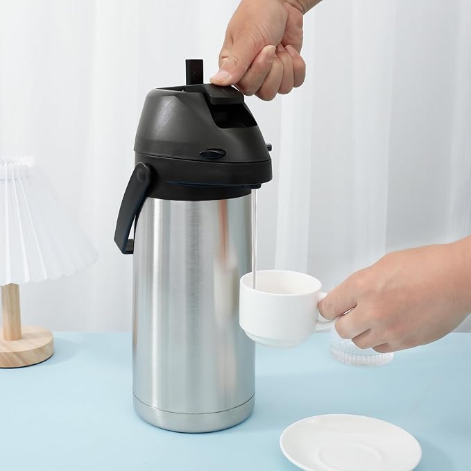 Insulated coffee machine with pump, double-layer insulated hot drink kettle Exquisite Choice - Image 8