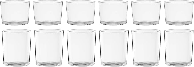 Oneida 895977 Stackables Clear Short & Tall Glasses, Set Of 12 by Oneida