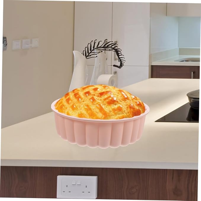 8-Inch Food-Grade Silicone Round Cake Mold Set 2-Piece High-Temperature Resistant Bakeware for Cheesecake Tart and Pie Baking - Image 6
