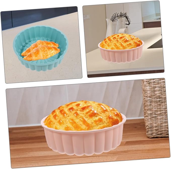 2pcs Food-grade Silicone Round Cake Mold for Baking Charlotte Pans Nonstick Heat Resistant - Image 9