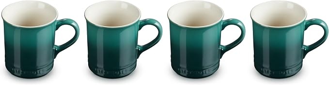 Le Creuset Stoneware Vancouver Mug, Set of 4, 14 oz. each, Artichaut - Image 2