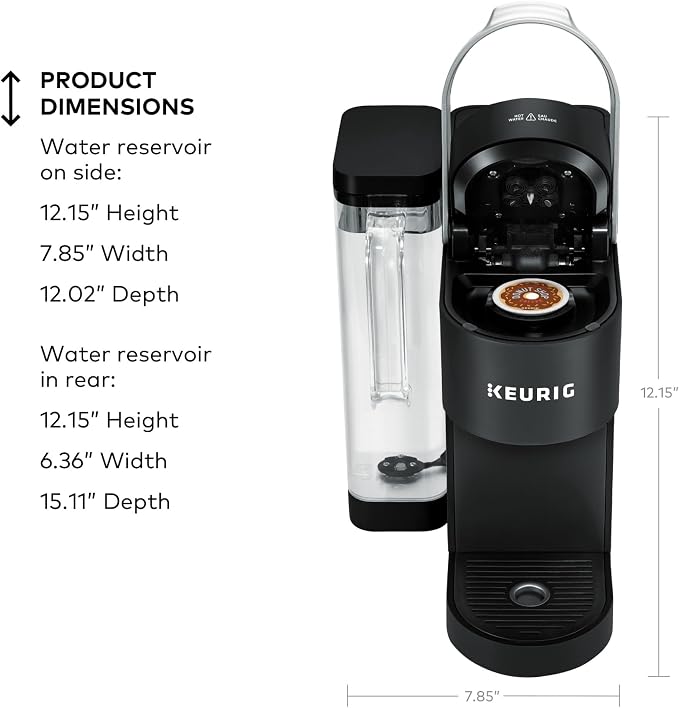 Keurig K-Supreme Single Serve K-Cup Pod Coffee Maker, MultiStream Technology, 4 Brew Sizes, 66oz Dual-Position Removable Reservoir, Black | MultiStream Technology, 4 Brew Sizes, Dual-Position Removable Reservoir - Image 5
