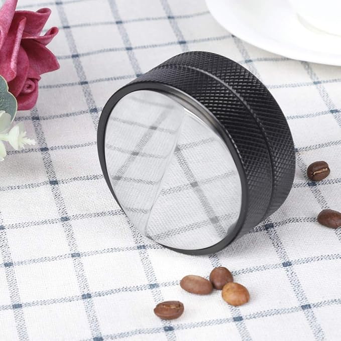 Professional Stainless Steel Coffee Press 58mm Heavy Duty Rustproof Tamper Tool for Espresso Machine Barista Home Use