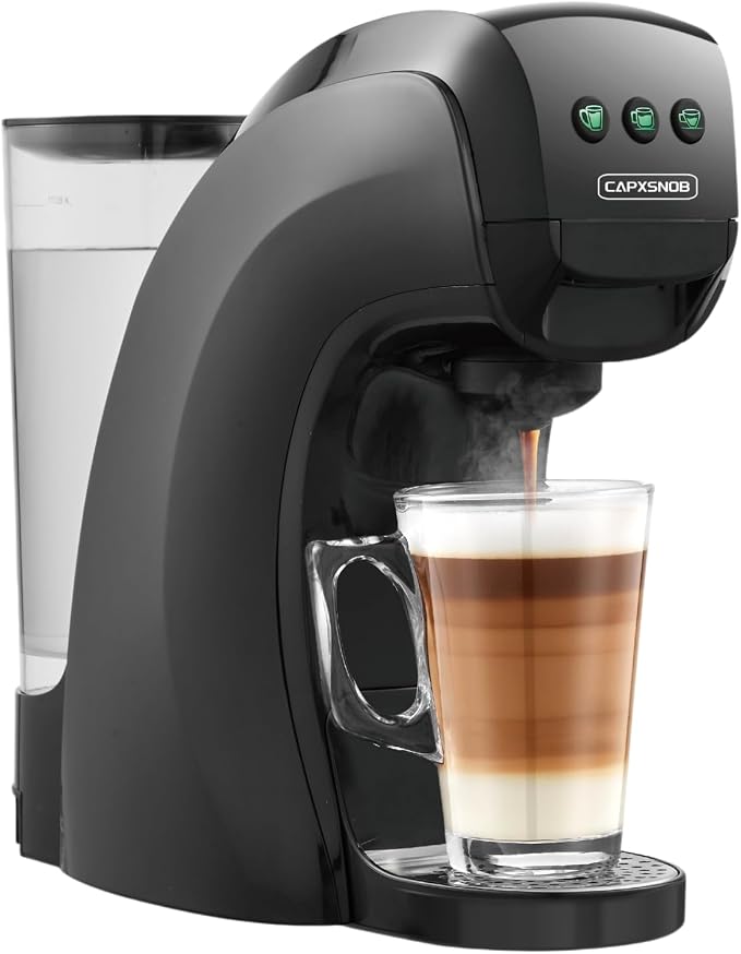 Warriors1 4-in-1 Coffee Maker & Espresso Machine for Pods & Ground, 20 Bar | Fits K Cup/Nespresso/Dolce Gusto Pods/Ground, 3 Cup Sizes & Custom Vol/Temp, 5.3" W for Kitchen/Office/Dorm, Durable PA66+GF - Image 10