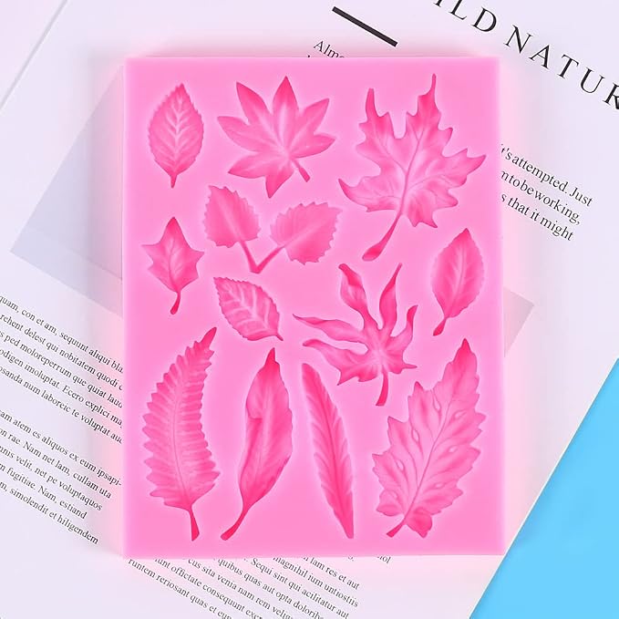 Cestony Leaf Shape Silicone Molds for DIY Cake Fondant Biscuit Cookies Soap Sugar Pudding Chocolate Hard Candies Dessert Candle Decor - Image 4