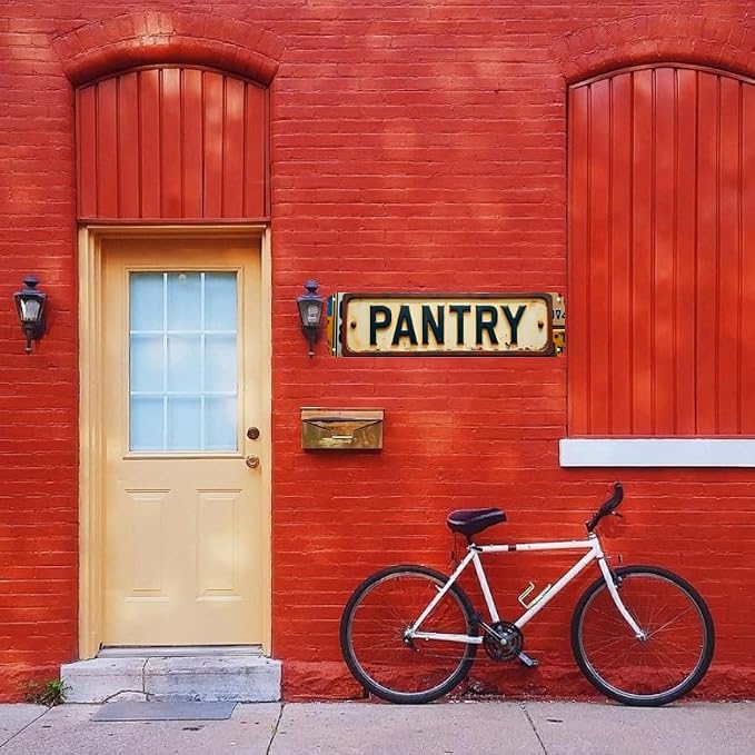 Wall Art 16 * 4 Inch Tin Signs “PANTRY” Kitchen Storage Decor Vintage Kitchen Wall Art - Image 4