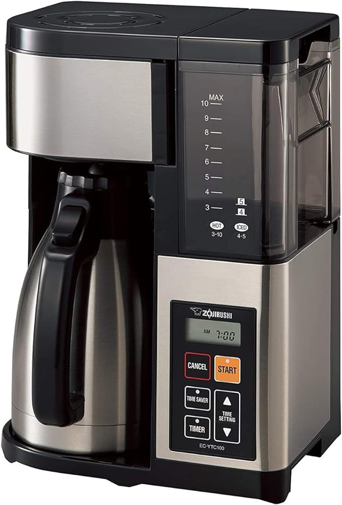 Zojirushi EC-YTC100XB 10-Cup Coffee Maker (Stainless Steel/Black) by Unknown