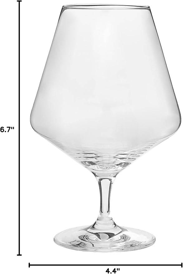 ZWIESEL GLAS Pure Cognac Glass (Set of 6), Dishwasher-Safe Tritan Crystal Glasses, Made in Germany (21 Ounce) - Image 5