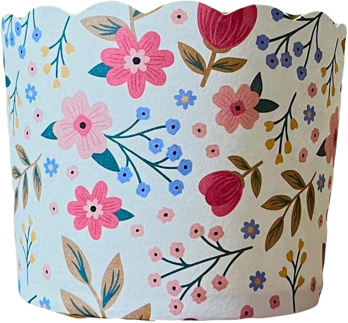 Paper Baking Cups, Greaseproof Disposable Cupcake Liners (Large Cups (50-Pack), Floral) - Image 2