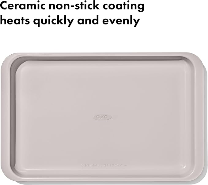 OXO Good Grips Non-Stick Pro Ceramic Coated Metal Bakeware Jelly Roll Pan – Storm Blue - Image 3
