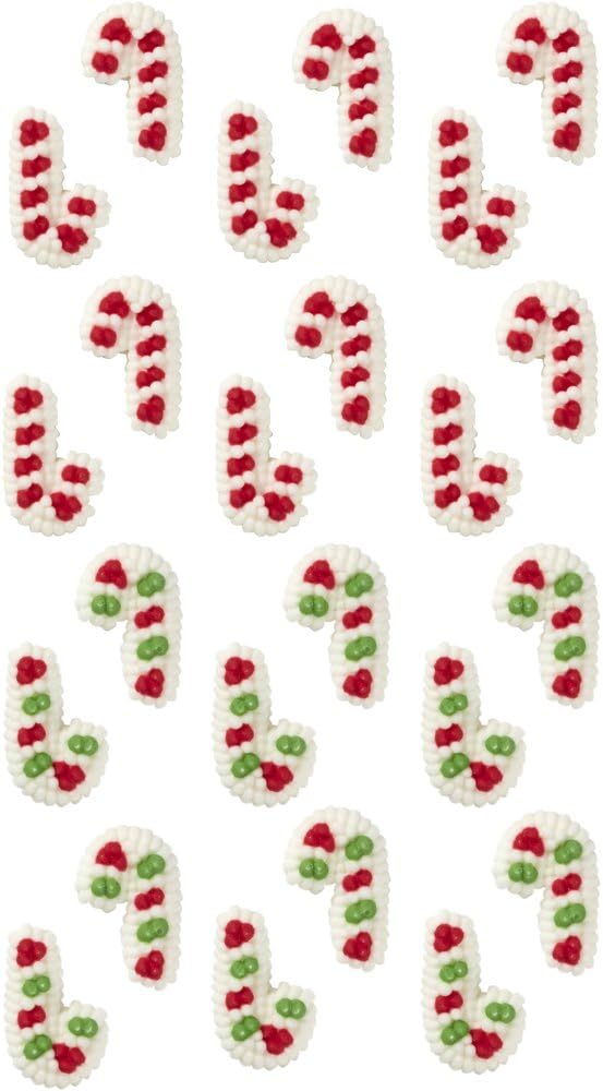 Wilton Mini Candy Cane Edible Cupcake Toppers - Image 2