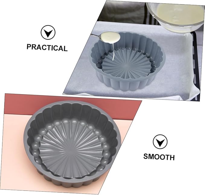 Ciieeo 2pcs Round Silicone Cake Charlotte Baking Pans for Cheesecake Brownie Tart and Flan Non Stick Kitchen Essential - Image 7
