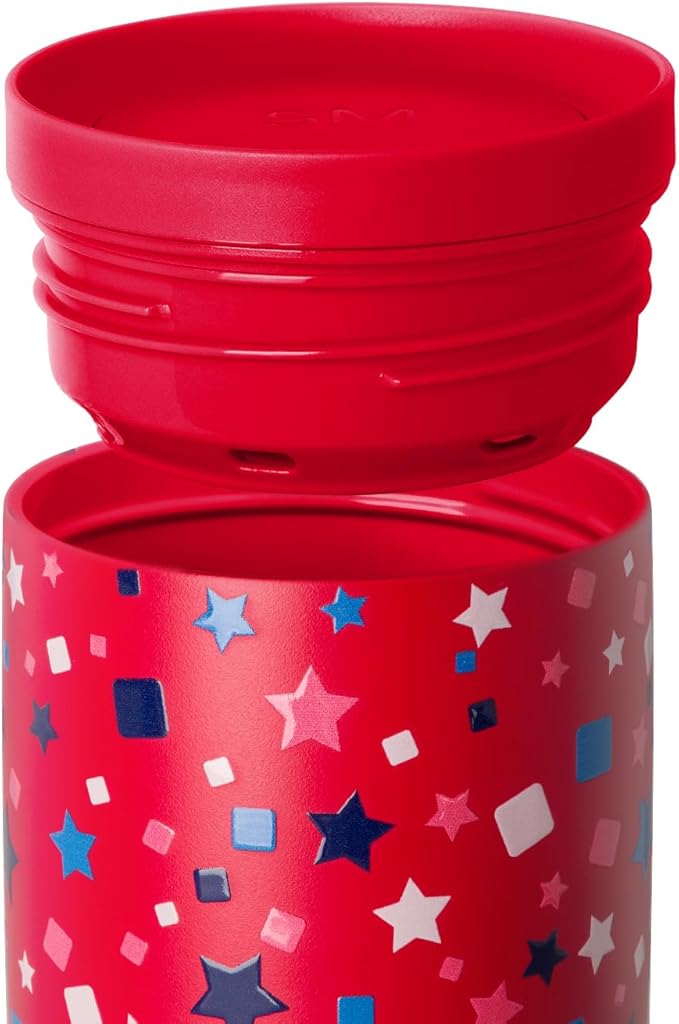 Simple Modern Insulated Travel Coffee Mug 360° Lid | 16oz | Stars | Voyager Ceramic-Lined Insulated Stainless Steel Coffee Tumbler, Iced Coffee Cup, Mug with Lid | Fits Cupholder, Star Speckled - Image 4