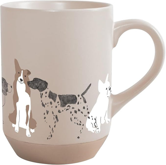 Fringe Studio "PENCIL DOGS" Stoneware New York Mug, PetShop Collection (429070) by FringeStudio