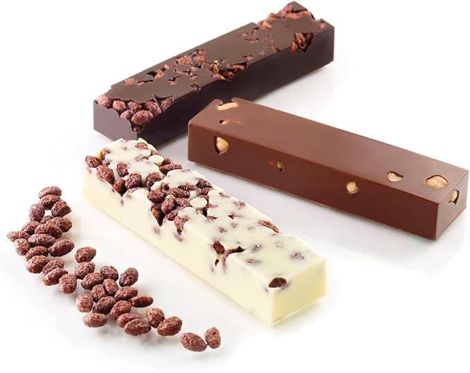 silikomart 26.184.77.0065 SF 184 Silicone Baking Mould for Chocolate, Brown (32.5 x 12.5 x 2 cm) by Silikomart