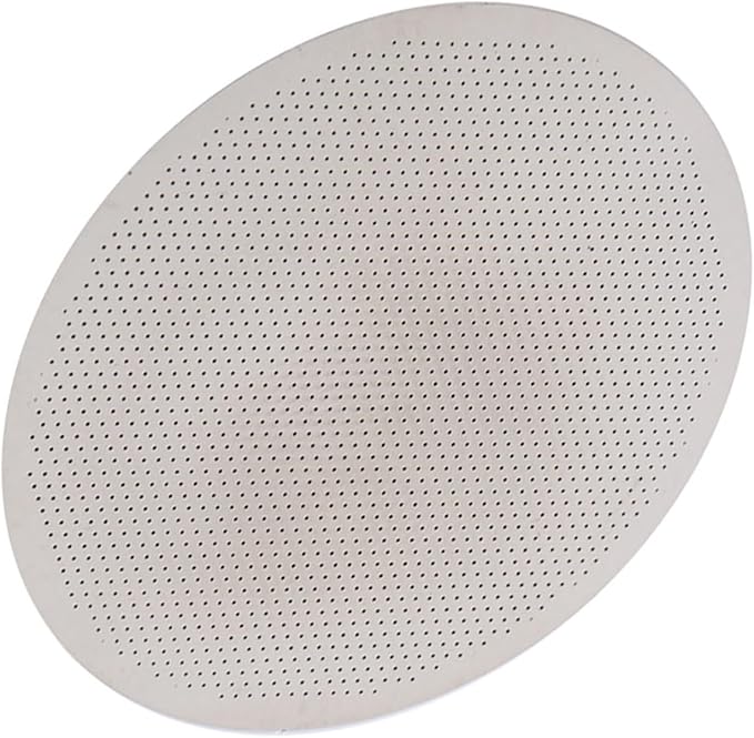 Keenso Solid Stainless Steel Coffee Filter, Washable and Reusable, Best Results with Coffee Machines, Accessories