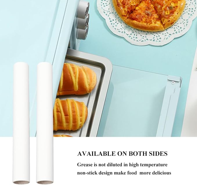 2pcs Non-stick Silicone Baking Paper for Bbq Oven Microwave Double-sided Oil Absorbent Parchment for Cookies Bread Pizza and Grilling Easy Cleanup Reusable Baking Mat - Image 4