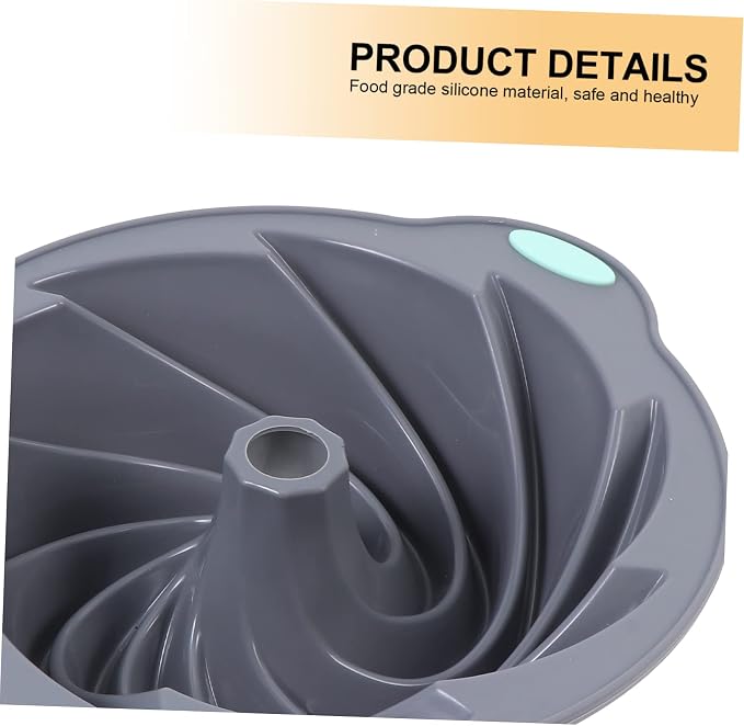 1pc Light Grey Silicone Chiffon Cake Mold Non-stick Baking Tool for Home Use Dishwasher Safe Easy to Demould for Microwave Oven Baking - Image 9
