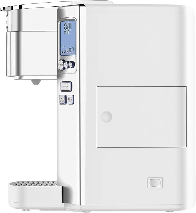 Cuisinart Coffee Maker, Single Serve 72-Ounce Reservoir Coffee Machine, Programmable Brewing & Hot Water Dispenser, Stainless Steel, White - Image 3