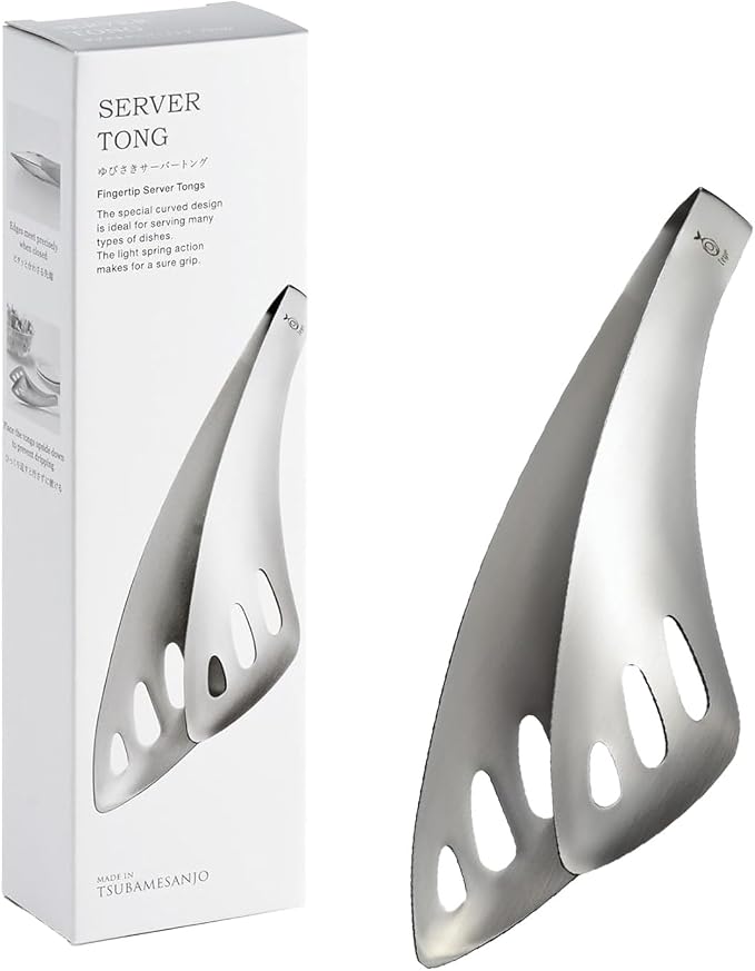 Oaks Leye TN1374 Yubisaki Server Tongs, Gift Box, Silver, Made in Japan by %E3%82%AA%E3%83%BC%E3%82%AF%E3%82%B9