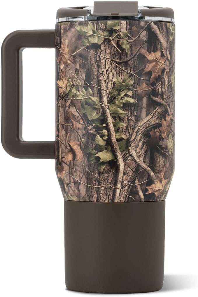 HydroJug Coffee Traveler 20oz Ceramic-Lined Mug with Handle, Woodland - Image 2