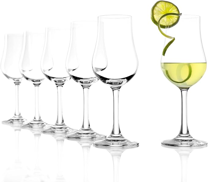 Stölzle Lausitz Set of 6 Brandy Glasses (CLASSIC). Dishwasher Safe Liqueur Glasses (6.25 Fl oz). Durable Bourbon Snifter Glass - Genuine Stölzle Glassware by St%C3%B6lzle%C2%A0Lausitz