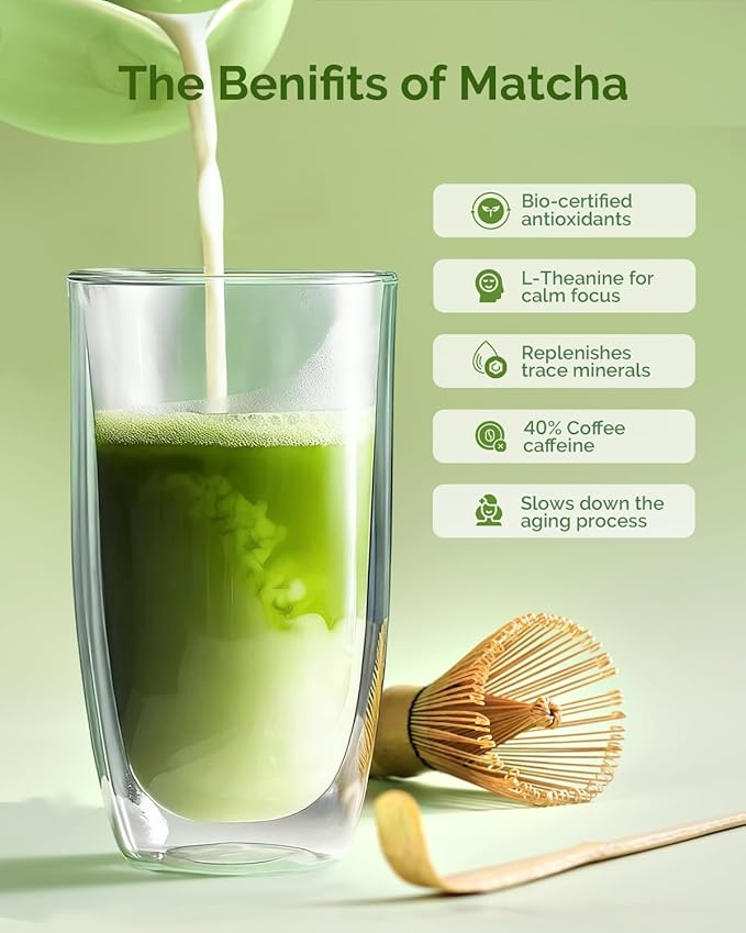 Maestri House Matcha Green Tea Powder, Authentically Culinary Grade from Japan, 100% Pure Organic, Rich Matcha Flavor, for Baking, Desserts & Lattes (3.53oz/100g)