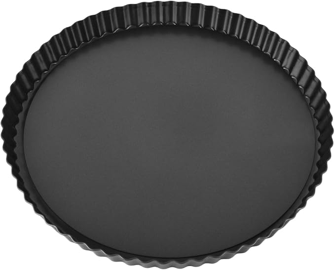 Mingzhe Nonstick Tart Pan with Removable Bottom, Premium Carbon Steel Quiche Pan for Baking Deep Pies and Quiches, Easy Release and Clean, 1 Unit ([Thickened] 10-inch live bottom pie plate) - Image 9
