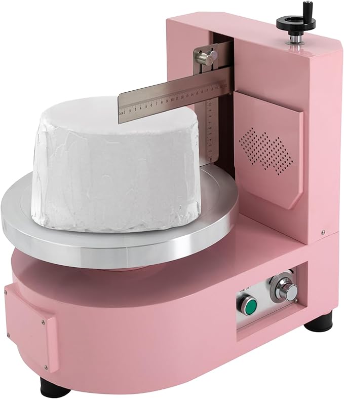 Cake Cream Spreading Coating Edge Smoothing Machine 110V 4-12Inch Cake Butter Cream Spreading Machine - Max Horizontal Scraper Height 4.72in