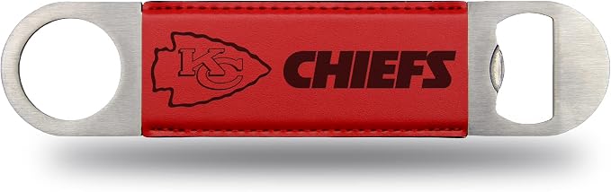 Rico Industries NFL Laser Engraved Bar Blade Faux Leather Laser Engraved Bar Blade - Great Beverage Accessory for Game Day by RicoIndustries