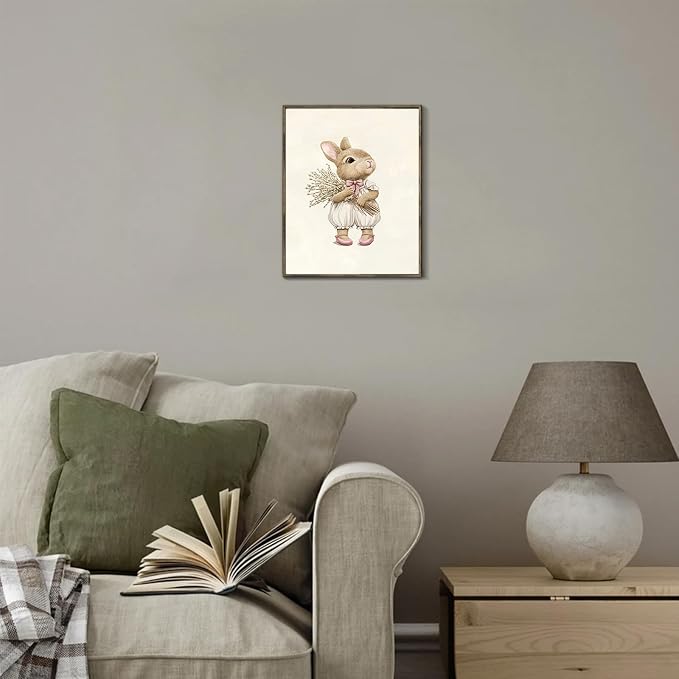 XOCUUI Pink Nursery Wall Decor Art Prints, Cute Baby Girl Room Decor, Pink Girl Wall Art Vintage Floral Wall Decor for Baby Girls' Nursery & Kids' Room - 8x10inch|Unframed - Image 4