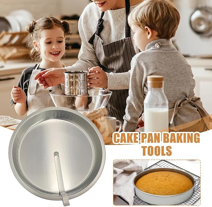 Cake Pan, Quick Release Round Cake Pan with Easy-Open Lever – Non-Stick Stainless Steel Baking Mold for Cheesecake, Chiffon, Birthday Cakes & Pies, Oven-Safe 9-inch for Home Bakers & Beginners - Image 2