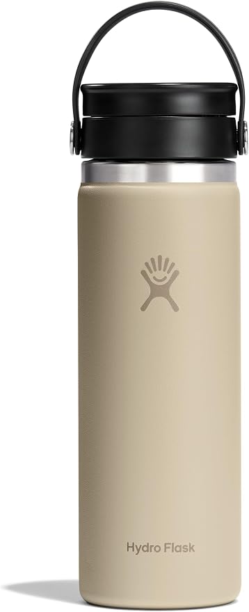 Hydro Flask Flex Sip Coffee Tumbler – Insulated Stainless Steel, Non Spill, Leak Proof Travel Coffee Cup 20 Oz Oat Tan by Unknown