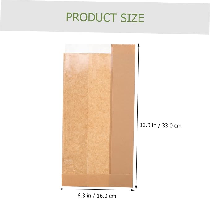50pcs Kraft Paper Dessert Bags Paper Pouches for Packaging Baked Goods Packaging Supplies - Image 3